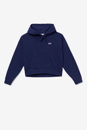 FILA Marina Hoodies Navy,Womens Clothing | CA.THPYDM370